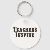 Lehrer Inspiriert Schlüsselanhänger (Vorderseite)