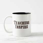 Lehrer Inspiriert Zweifarbige Tasse (Links)