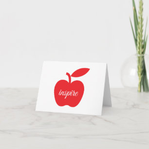 Lehrer Inspirierte Notecard Karte