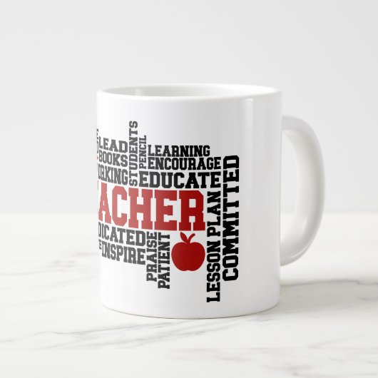 Lehrer - Jumbo-Tasse (Vorderseite Rechts)