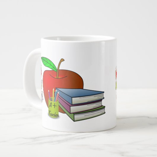 Lehrer Jumbo-Tasse (Vorderseite Links)