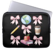 Lehrer Kaffee Bogen Süße Dankeschön-Geschenke Laptopschutzhülle (Vorderseite)