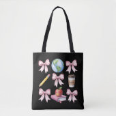 Lehrer Kaffee Bogen Süße Dankeschön-Geschenke Tasche (Vorderseite)