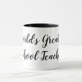Lehrer-Kaffee-Tasse der Welt bestste Schul Tasse (Zentrum)