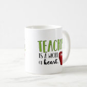 Lehrer-Kaffee-Tasse Kaffeetasse (VorderseiteRechts)