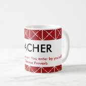 Lehrer-Kaffee-Tasse Kaffeetasse (VorderseiteRechts)