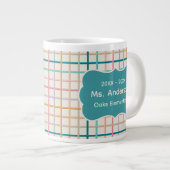 Lehrer-Kaffee-Überleben Jumbo-Tasse (Vorderseite Rechts)