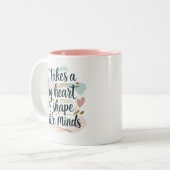 Lehrer Kaffeetasse – Es braucht ein großes Herz, u (Vorderseite Links)