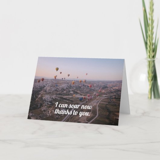 Lehrer, Kargiver Dankeschön-Karte Dankeskarte (Vorderseite)