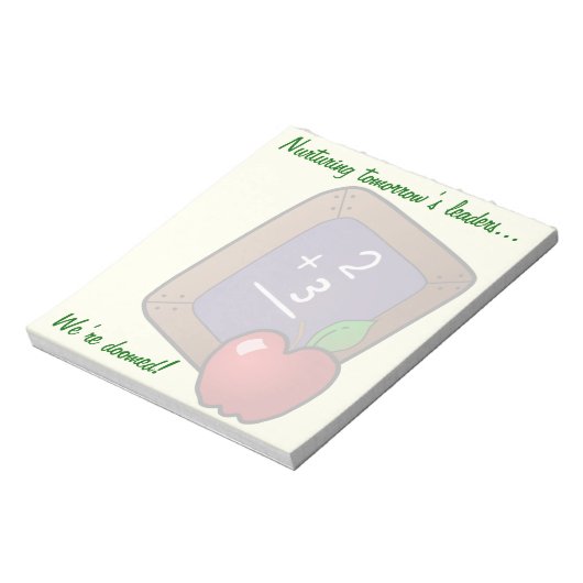 Lehrer kennen die Wahrheit über die Zukunft Ihres Notizblock (Rotiert)