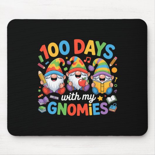 Lehrer Kinder Gnom 100 Tage Schule Mousepad (Vorne)