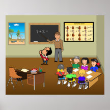 Lehrer Kinder in der Mathematikschule unterrichten