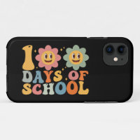 Lehrer Kinder Retro Groovy 100 Tage 0f Schule