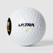 Lehrer Kinder Retro Groovy 100 Tage 0f Schule Golfball (Logo)