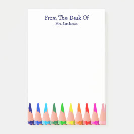 Lehrer Klassenname Niedliche Rainbow-Stifte  Post-it Klebezettel