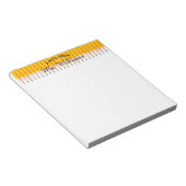 Lehrer Klassenzimmer Bleistift Benutzerdefinierter Notizblock (angewinkelt)