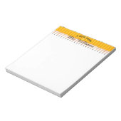Lehrer Klassenzimmer Bleistift Benutzerdefinierter Notizblock (Rotiert)
