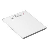 Lehrer Klassenzimmer Bleistift Benutzerdefinierter Notizblock (angewinkelt)