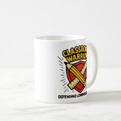 Lehrer - Klassenzimmer Krieger Kaffeetasse (VorderseiteRechts)