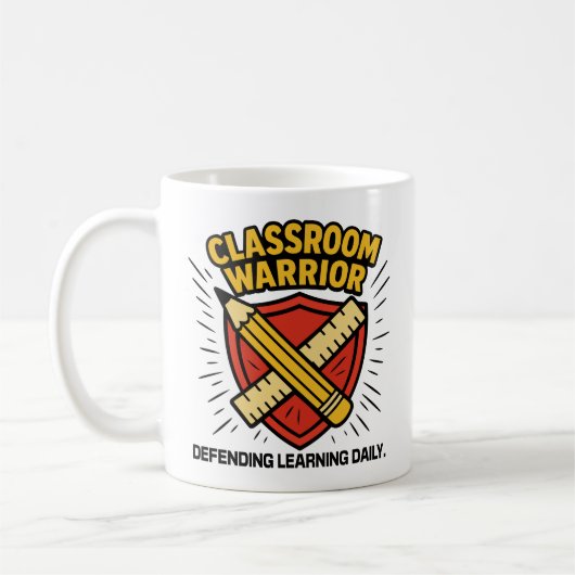 Lehrer - Klassenzimmer Krieger Kaffeetasse (Links)