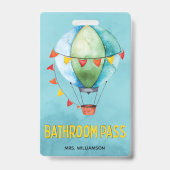 Lehrer Klassenzimmer Schule Bad Pass Ausweis (Rückseite)