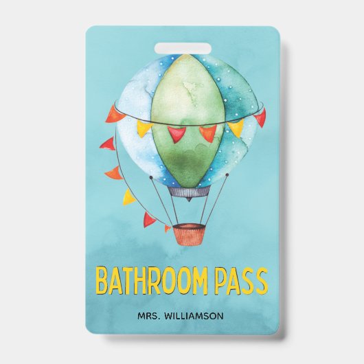 Lehrer Klassenzimmer Schule Bad Pass Ausweis (Vorderseite)