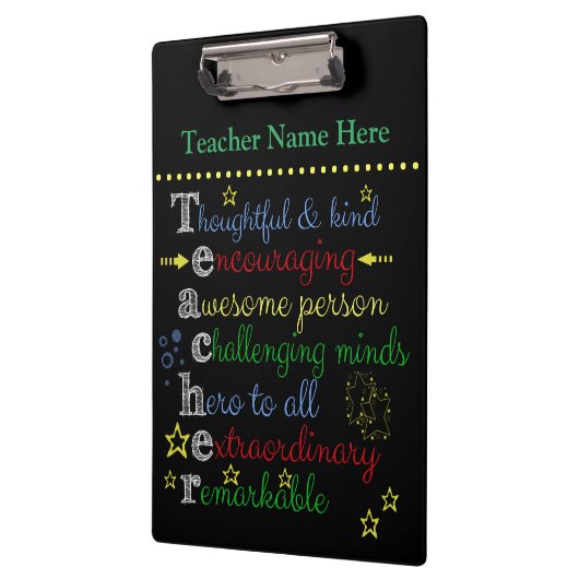 Lehrer-Klipp-Brett Klemmbrett (Links)