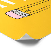 Lehrer Knock Knock Jokes Stift Puns Kid Spaß Poster (Ecke)