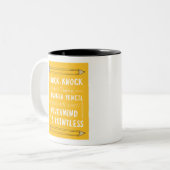 Lehrer Knock Knock Jokes Stift Puns Kid Spaß Zweifarbige Tasse (Vorderseite Links)