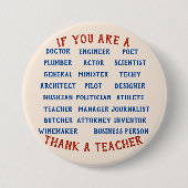 Lehrer-Knopf Button (Vorderseite)