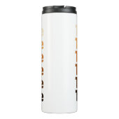 Lehrer-Kraft-Eiskaffee Lehrer-Leben Thermosbecher (Rückseite)