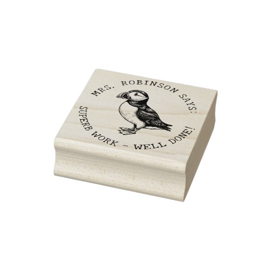 Lehrer kreieren atlantische Puffsarbeit Gummistempel (Stempel)