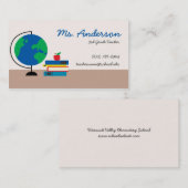 Lehrer-Kugel-Visitenkarte Visitenkarte (Vorne/Hinten)