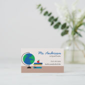 Lehrer-Kugel-Visitenkarte Visitenkarte (Stehend Vorderseite)