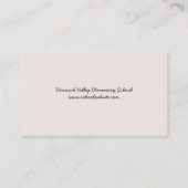 Lehrer-Kugel-Visitenkarte Visitenkarte (Rückseite)