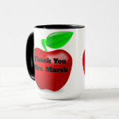 Lehrer-kundenspezifisches Schwarzes 15 Unze-Tasse Tasse (Vorderseite Links)