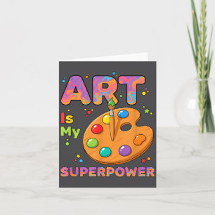 Lehrer - Kunst ist mein Superwer-Kunstlehrer Zeich Karte