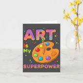 Lehrer - Kunst ist mein Superwer-Kunstlehrer Zeich Karte (Gelbe Blume)