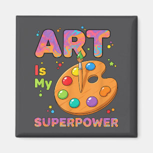 Lehrer - Kunst ist mein Superwer-Kunstlehrer Zeich Magnet