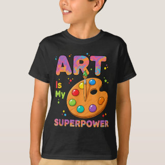 Lehrer - Kunst ist mein Superwer-Kunstlehrer Zeich T-Shirt