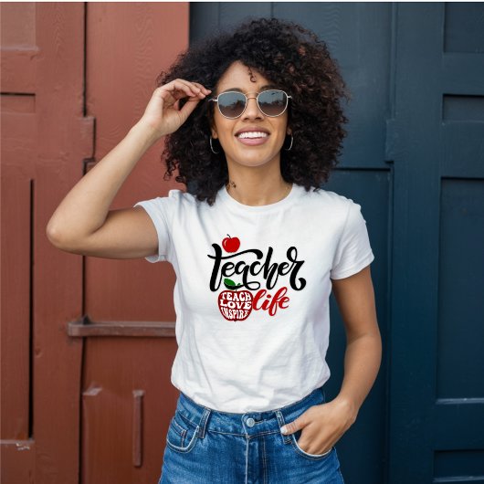 Lehrer Leben, Lehre, Liebe, Inspiriert, Apple T-Shirt