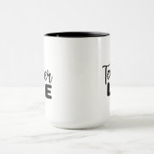 Lehrer-Leben-Wortkunst Tasse (Zentrum)