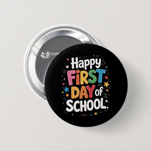 Lehrer Lebensgeschenk zum ersten Schultag Button (Vorne & Hinten)