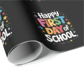 Lehrer Lebensgeschenk zum ersten Schultag Geschenkpapier (Rolleneckpunkt)