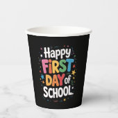 Lehrer Lebensgeschenk zum ersten Schultag Pappbecher (Vorderseite)