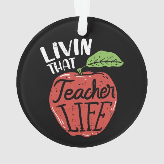 Lehrer Lebensleiter Schulleiter Ornament (Rückseite)