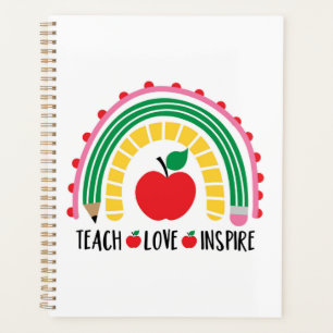 Lehrer Lehre Liebe Inspiriert Planer