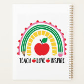 Lehrer Lehre Liebe Inspiriert Planer (Rückseite)