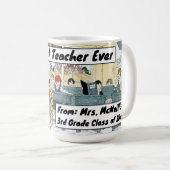 Lehrer Lehrende Schüler im Jahr 1923 Klassenzimmer Kaffeetasse (VorderseiteRechts)