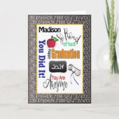 Lehrer Lehrer Abschluss Moderne Glückwünsche Karte (Vorderseite)